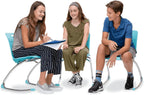 Virco ANROCK16 School Rocking Chair, Analogy Rocker Series 16" Seat Height for Students 3rd - 4th Grade, Appropriate for Libraries, Break Rooms and Reading Nooks - Navy (2 Chairs)