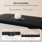 39" Shoe Storage Bench with Seat Cushion, Wood, Ash White | 8-Pair Shoe Capacity, 2 Doors, Comfortable Seating, Space-saving, Narrow Entryway Bench Ideal for Foyer, 330 lb Capacity