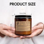 Organic Coconut Vanilla Candles - Non Toxic Soy Candles for Home, Stress Relief & Meditation (7oz)