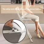 2 Pcs Folding Bar Stool with Backrest & Footrest 25.6in Height Tall Foldable Stool Chair Leather Padded for Kitchen Bar Shop 275.58 lbs Capacity White