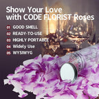CODE FLORIST 1100 PCS Purple-White Silk Rose Petals for Valentine's Day,Romantic Night,Wedding,Proposal Anniversary Flower Decorations(Separated,Scented)