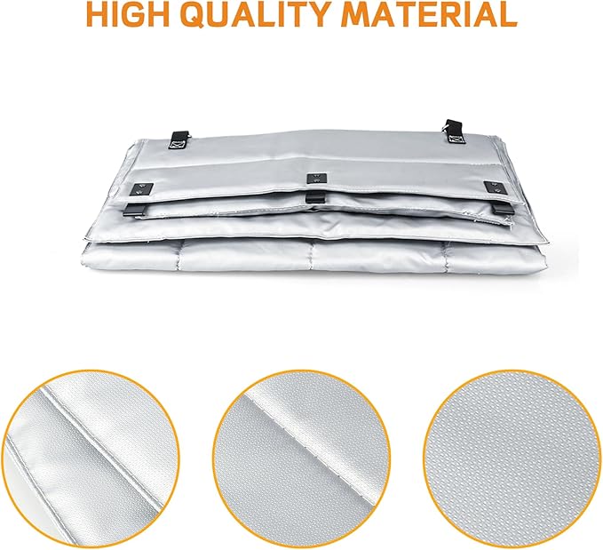 Insulation Blanket for Traeger Pro 22,Pro 575,Tailgater 20,Ironwood 650 and Lil' Tex Elite Wood Pellet Smoker Grill,BAC626 Pro 22/575 Insulation Blanket Grill Accessory for Winter Smoking,Silver