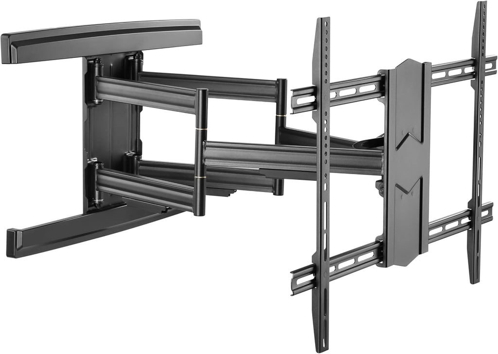 ynVISION.DESIGN Heavy Duty Full Motion TV Wall Mount for 65-100" TVs, XXL | Extends up to 31.5in, tilt swivel leveling, max VESA 800x600, fits flat, LED, LCD, OLED, 4K TVs, Max 154 LBS
