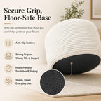Round Pouf Ottoman Foot Rest 20 X 15 - Floor Pouf for Living Room Seating, Soft Corduroy Ottoman, Lightweight Foot Stool for Couch