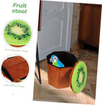 COLLBATH Fruit Stool Box Storage Folding Seat for Living Room Bedroom Boys and Girls' Room Fruit Stool