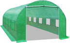 Strong Camel Greenhouse Replacement Covering for Outdoor Larger Hot Garden House , Support Arch Frame Climbing Plants/Flowers/Vegetables (24.6'X10' X 7', Cover)