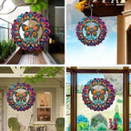 Cross Wind Spinner, Metal Wind Spinners Outdoor/Indoor, Cross Butterfly Hanging Garden Decor for Outside, Stainless Wind Spinners for Yard and Garden 10 inch 3D (25X24.95 CM)