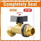 3/4 inch bulkhead spigot for rain barrel, brass water barrel spigot for outdoor water bucket and garden hose fitting, 55 gallon drum accessories (1 pc)