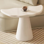 Miuuod Small Side Table,Cute Low Coffee Table, End-Table for Living Room,Sofa Side,Lovely Balcony Inside with Stable Support,Rounded Cornor Fish-Tail-Shape