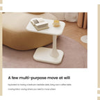 Guyii White End Table Small Side Table for Couch Modern Sofa TableLiving Room Table for Living Room, Bedroom Office