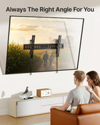 monTEK Ultra Slim Tilting TV Wall Mount for 43–95 inch TVs Holds 150 lbs | 1.2 in Low Profile, 0~-12° Tilt, 4X Safety Tested, Max VESA 800x400mm, Fits 16/18/24 in Wood Studs, Living Room, Home Theater