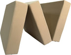 D&D Futon Furniture Tan Trifold Foam Beds, Shikibuton, Tatami Cushion Topper, Foldable Futon Pad, Twin 6x39x75