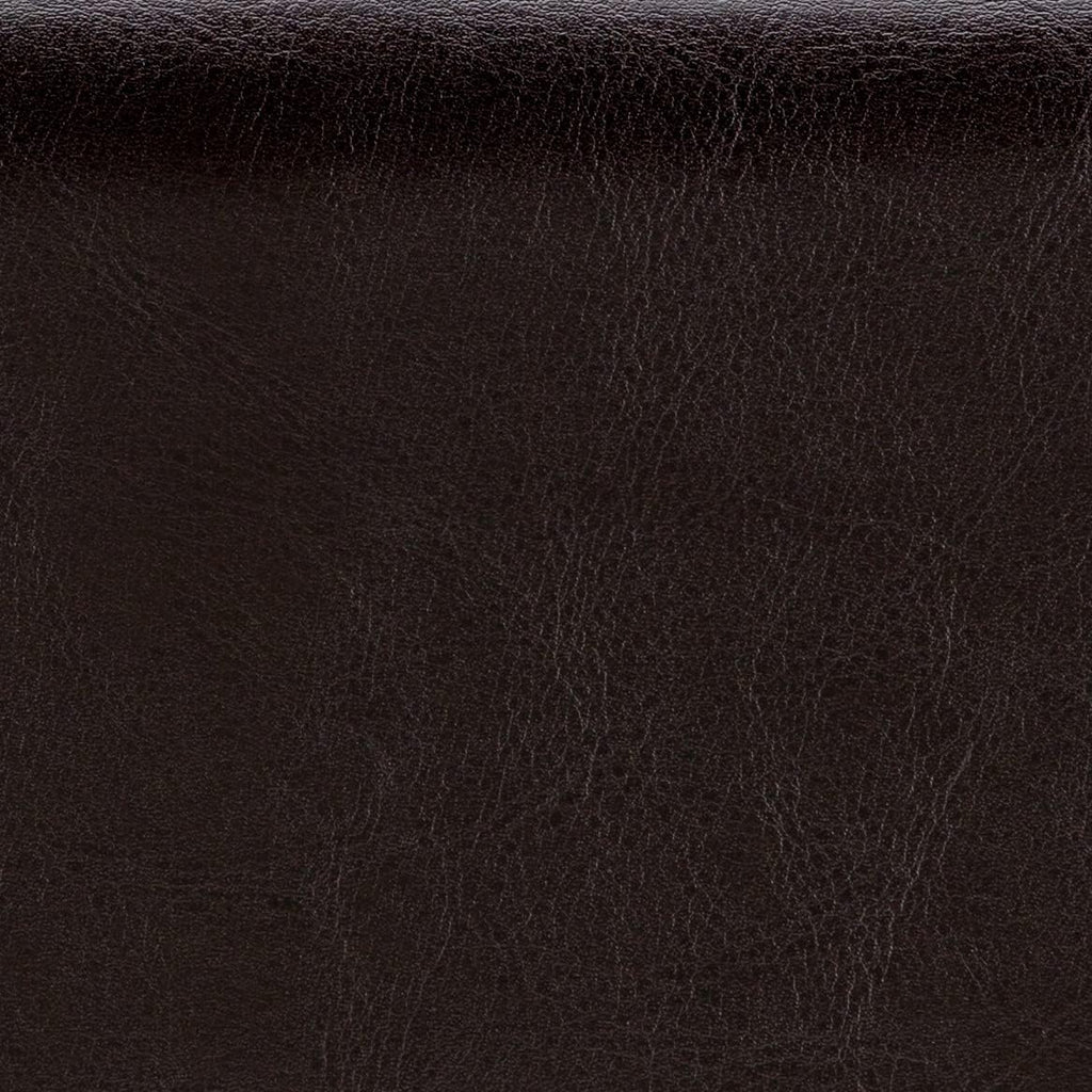 SIMPLIHOME Cosmopolitan 44" Wide Vegan Leather Storage Ottoman in Brown | Tanners brown, transitional storage ottoman bench with tufted lift-top and open shelf; rectangle footstool or footrest.
