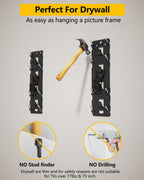 FORGING MOUNT No Stud TV Wall Mount for 26-100" TVs, Holds 176LBS | Low Profile 1.17", No Drilling Drywall TV Mount, 3x Wider Plate, Easy Install