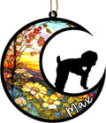 Personalized Dog Memorial, Custom Name Schnoodle Dog Christmas Ornament with Name, Custom Breeds, Pet Loss Light Catcher, Gifts for Lovers Loss of Pet Sympathy on Mothers Day Christmas