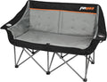 2 Person Camping Chair, Heavy Duty 650LBS Padded Loveseat for Couples & Pets, Foldable Double Camp Chair with Reinforced Storage Bag, Ideal for Outdoor Festivals, Beach, & Car Camping