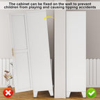 erosoei Metal Pantry Storage Cabinet, Kitchen Storage Cabinets with Adjustable Feet and Shelves, Metal Pantry Cabinet for Kitchen, Living Room, Laundry Room and Dinning Room (2door-White)