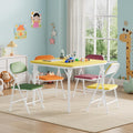 IDEALHOUSE 3 Piece Folding Kids Table and Chairs Set, Activity Table Set | 5 Piece Set for Dining Room,Daycare,Classrooms