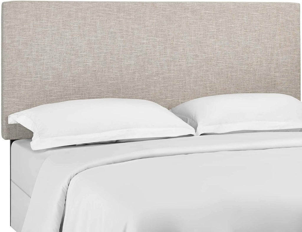 Modway Taylor Full/Queen Upholstered Linen Fabric Headboard, Beige