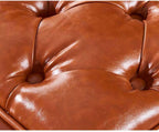 Modern Brown Retro Bedroom Decorative Bench Wooden Simple Bedside Upscale PU Leather Sofa Entryway