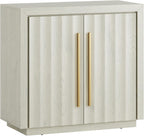 BELLEZE 36" Libra Sideboard Buffet Cabinet - White Sand