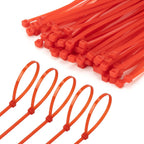 6 Inch Red Zip Tie 1000 PCS, 18 Lbs - Small to Medium Zip Tie, Nylon PA66 UV Resistant Cable Tie for Indoor and Outdoor Use - Ideal for bundling and securing objects