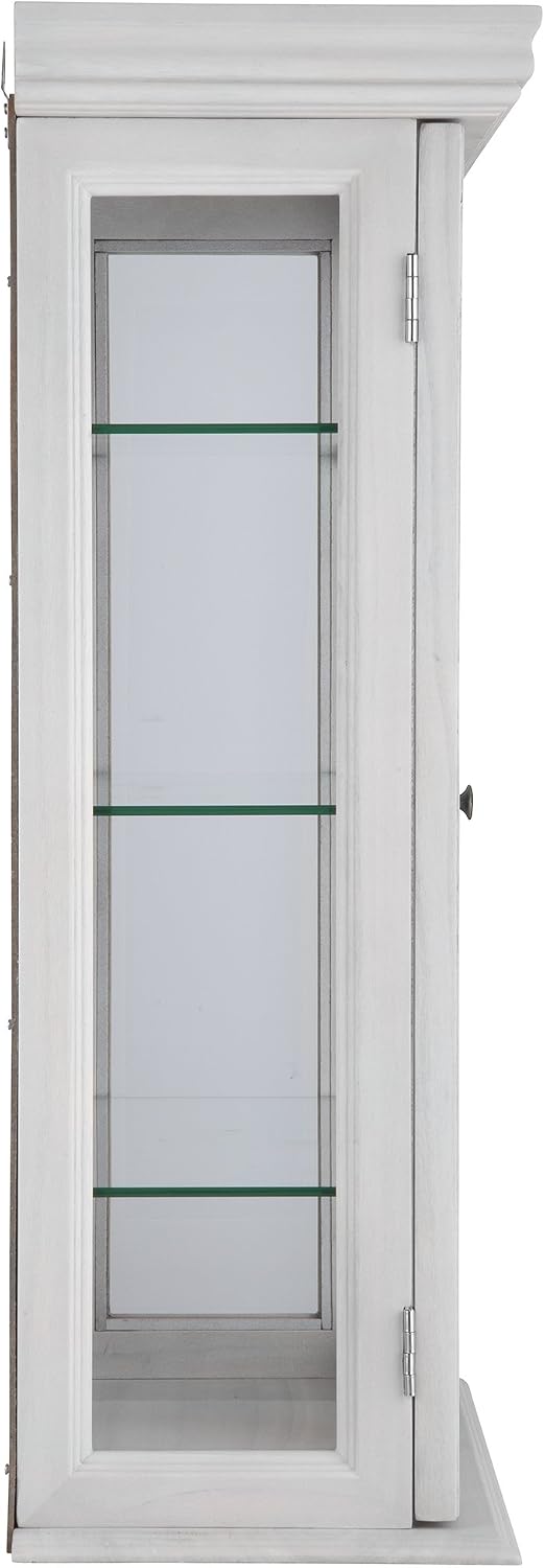 Design Toscano Country Tuscan Wall Curio Display and Storage Cabinet, 20 Inches Wide, 7 Inches Deep, 26 Inches High, Lily White