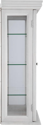 Design Toscano Country Tuscan Wall Curio Display and Storage Cabinet, 20 Inches Wide, 7 Inches Deep, 26 Inches High, Lily White