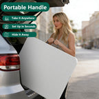 6FT Folding Table 4 Pack,Heavy Duty Plastic Foldable Tables with Carry Handles,Fold-in-Half Portable Utility Tables with Steel Legs for Party,Wedding,Banquet, Camping,Picnic,Event,Indoor Outdoor,White