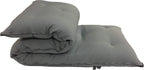 D&D Futon Furniture Traditional Japanese Floor Rolling Futon Mattresses, Tatami Cushion Pad, Yoga Meditaion Mat, Cotton/Foam Pad 3x27x80 (Gray)