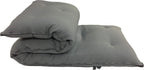 D&D Futon Furniture Cotton/Foam/Polyester Queen Size Traditional Japanese Floor Rolling Futon Mattresses 3x60x80, Gray