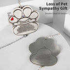 Pet Memorial Gifts for Loss of Dog Cat, Dog Memorial Crystal Suncatcher, Pet Passing Away Sympathy Gifts for Pet Lovers, Dogs Remembrance Rainbow Maker Ornament for Window Hanging, Garden, or Patio