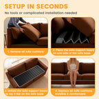 LISRRZHEN] 23''x67'' Couch Cushion Support Board, Sofa Cushion Sagging Repair, Extend Sofa Life, Easy to Install, Multiple for All Sofas