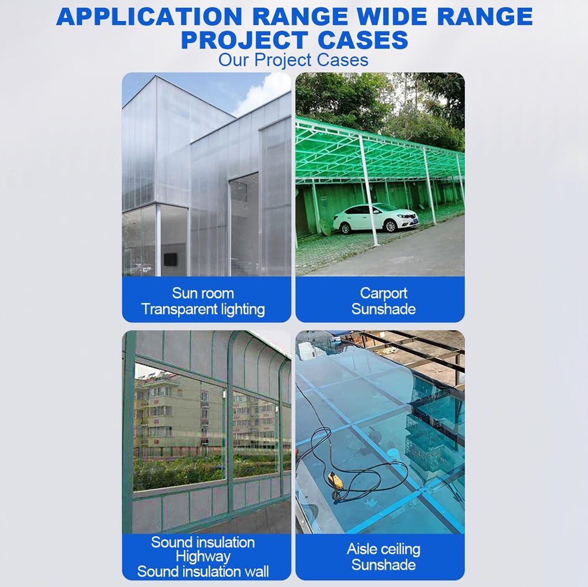 Greenhouse Panels Daylighting Roof Panels Transparent Greenhouse Panel Easy to Bend and Cut for Outdoor Gardens Greenhouses.(Transparent,6x29.5ft)