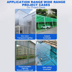 Greenhouse Panels Daylighting Roof Panels Transparent Greenhouse Panel Easy to Bend and Cut for Outdoor Gardens Greenhouses.(Blue,3.3x19.7ft)