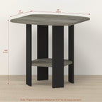 Toki Side Table, Set of 2 End Table, Nightstand, with Open Shelf, for Living Room, Bedroom, Dark Limed Oak