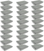 SUNPACK 10" x 20" Mega Plastic Seed Starting Tray, White, 2.5" (Pack of 30) - No Drainage Holes, Ideal for Greenhouses or Indoor Gardening - Made of Thick, Strong Plastic