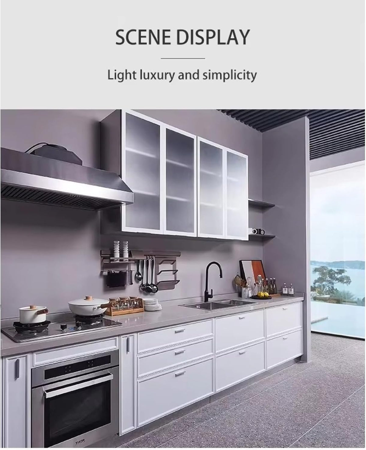 Outdoor Kitchen Stainless Steel Cooking Station Commercial BBQ Cabinet | Outdoor Kitchen Unit with Expandable Cooking Space and Service Counter for Catering Projects Event Food Service Vendor Setup