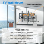 TV Wall Mount for 55-100 Inch TVs, Holds up to 264 lbs | Heavy Duty TV Mount with Extension,Wall Mount TV Bracket with Articulating Dual Arms,Max VESA 800 x 600mm ,VC-Z1688