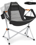 KingCamp Hammock Camping Chair, 400lbs Heavy Duty Swing Chairs for Adults | Portable Camp Chair, Oversized Folding Rocker, 10.3lbs Aluminum Frame, Adjustable recline for Outdoor Beach Patio RV Sport