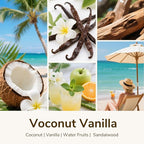 Goodpick Vanilla Coconut Candles, Scented Candle for Home, 22oz Soy Candles, Long Lasting 120hrs for Warmer Lamp, Odor Eliminating Gift