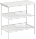 HOOBRO End Table, 3-Tier Narrow Side Table, Nightstand with 2 Flat or Slant Adjustable Shelves for Small Spaces, Hallway, Living Room, Bedroom, Sturdy, Easy Assembly, White WT23BZ01G1