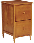 OSP Home Furnishings Knob Hill Collection File Cabinet for Letter Size Files, Antique Cherry Finish