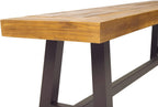 Christopher Knight Home 318117 Carlisle Benches, Sandblasted Brown + Rustic Metal