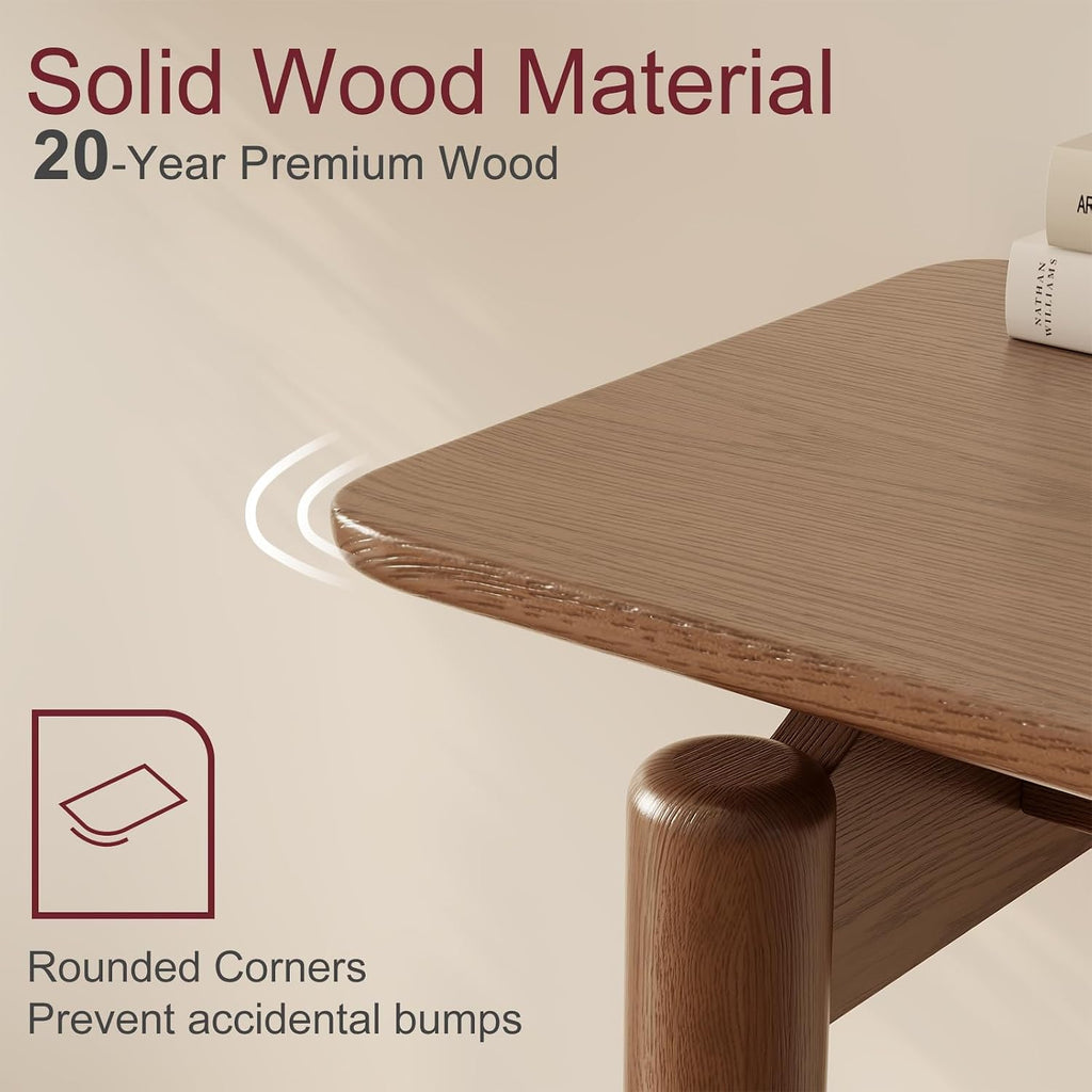 AQIMUELE Wood Console Table Walnut Entryway Table, Thin Console Table, Sofa Tables for Living Room (47.2'')