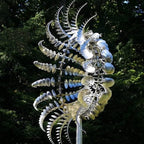 Metal Windmill, Wind Spinners for Yard and Garden, Pinwheels, Silver, Kinetic