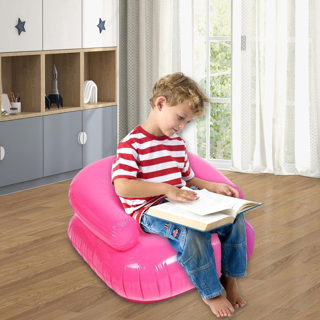 Inflatable Chair, Waterproof PVC Blow Up Chairs with 2 Air Vents, Portable Swimming Aider, Floating Seat for Boys Girls, Air Couches for Camping