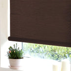 LETAU Cordless Wood Window Roller Shades, Bamboo Light Filtering Window Blinds for Indoor Home, Office, Kitchen, Pattern 10