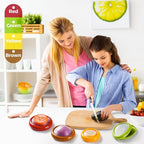 Avocado Saver and Holder - Reusable Storage Containers for Fridge - Avocado Pods, Avocado Keeper, Veggie Savers – Silicone Food Saver for Half Cut Avocados