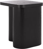 SAFAVIEH Home Collection - Ahani Modern End Table, Black Accent Side Table with Sculptural Cylinder Legs (ACC2315B)